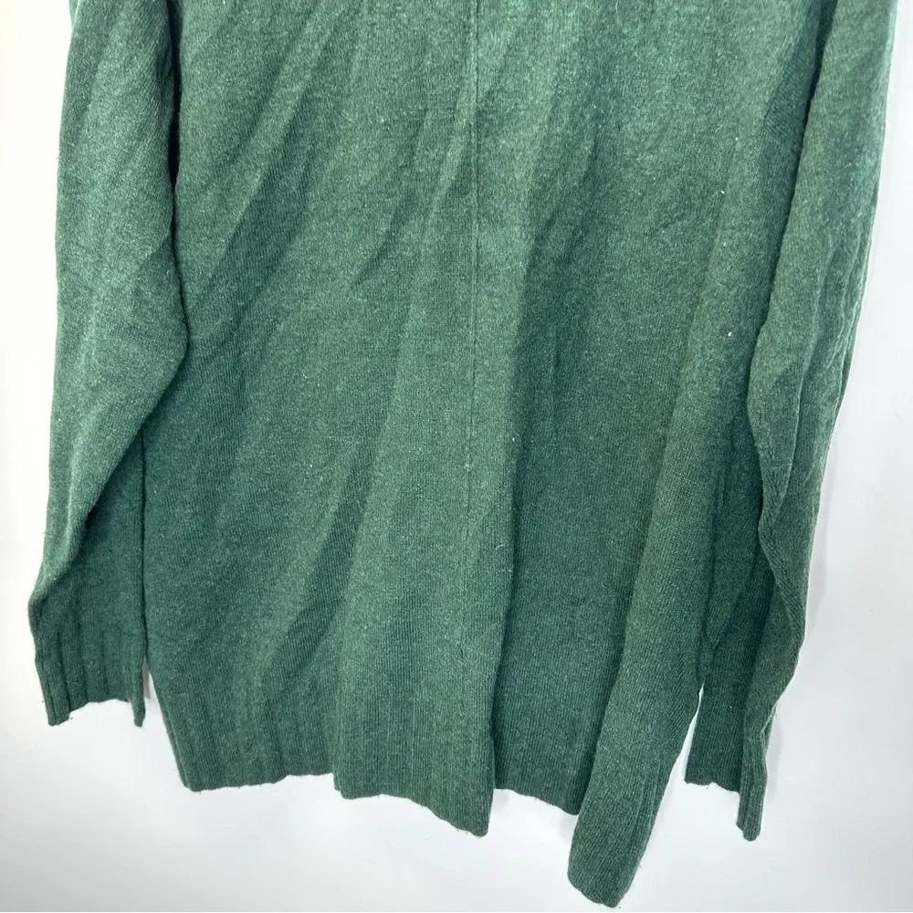 WHISTLES 100% Cashmere Roll Neck Sweater Green Long Sleeve Pullover Small